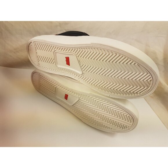 Levi's Boys Stanton Waxed UL NB Fashion Hightop Sneaker Size 4 Black Tan - Picture 5 of 6